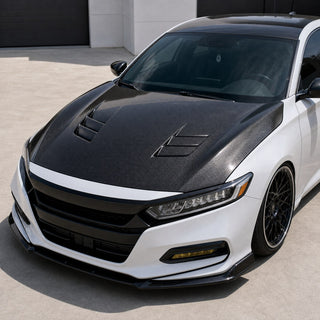 2018-2022 Honda Accord 10th Gen Carbon Fiber Hood - Installed context