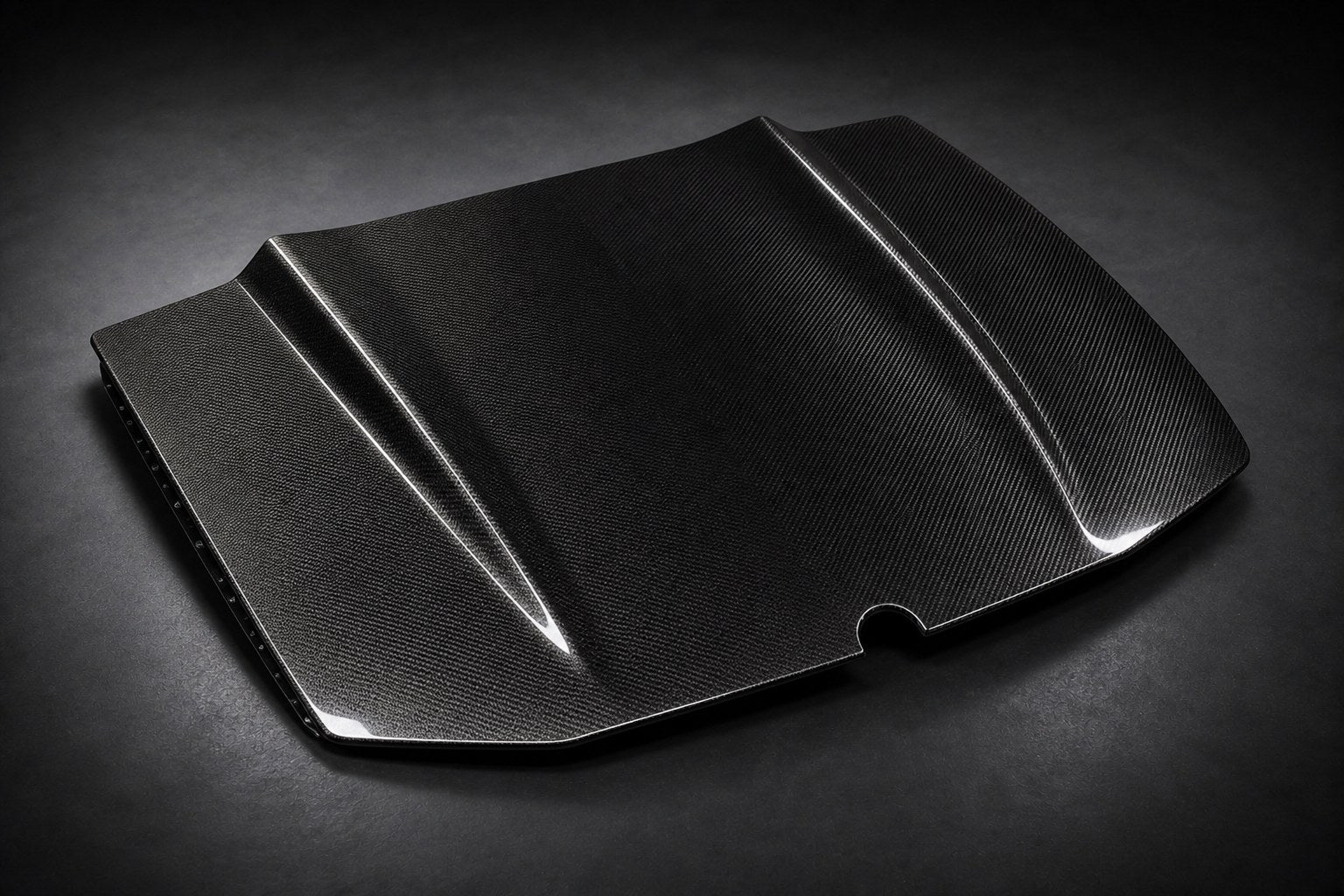 2010-2012 Ford Mustang S197 Facelift Carbon Fiber Hood - Alternate angle