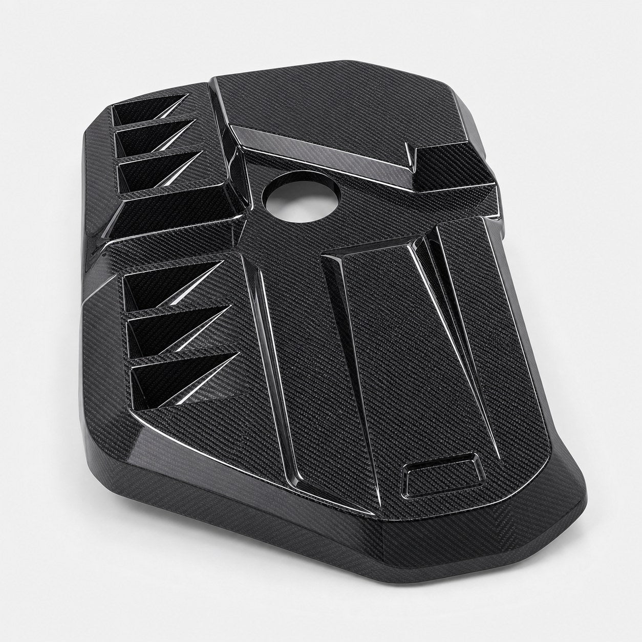 2021-2026 BMW M3 G80 / M4 G82 Dry Carbon Fiber Engine Cover - Alternate angle
