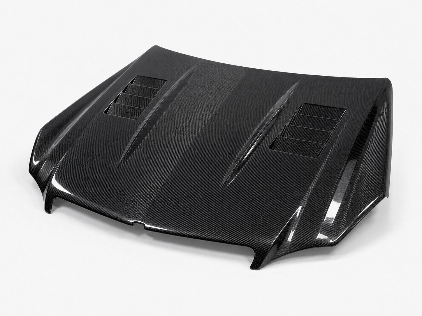 2010-2013 Mercedes-Benz E-Class W212 Pre-Facelift Carbon Fiber Hood - Alternate angle
