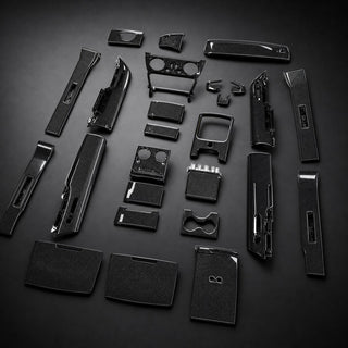2019-2024 Rolls-Royce Cullinan Dry Carbon Fiber Interior Kit with LED Door Sills - Alternate angle