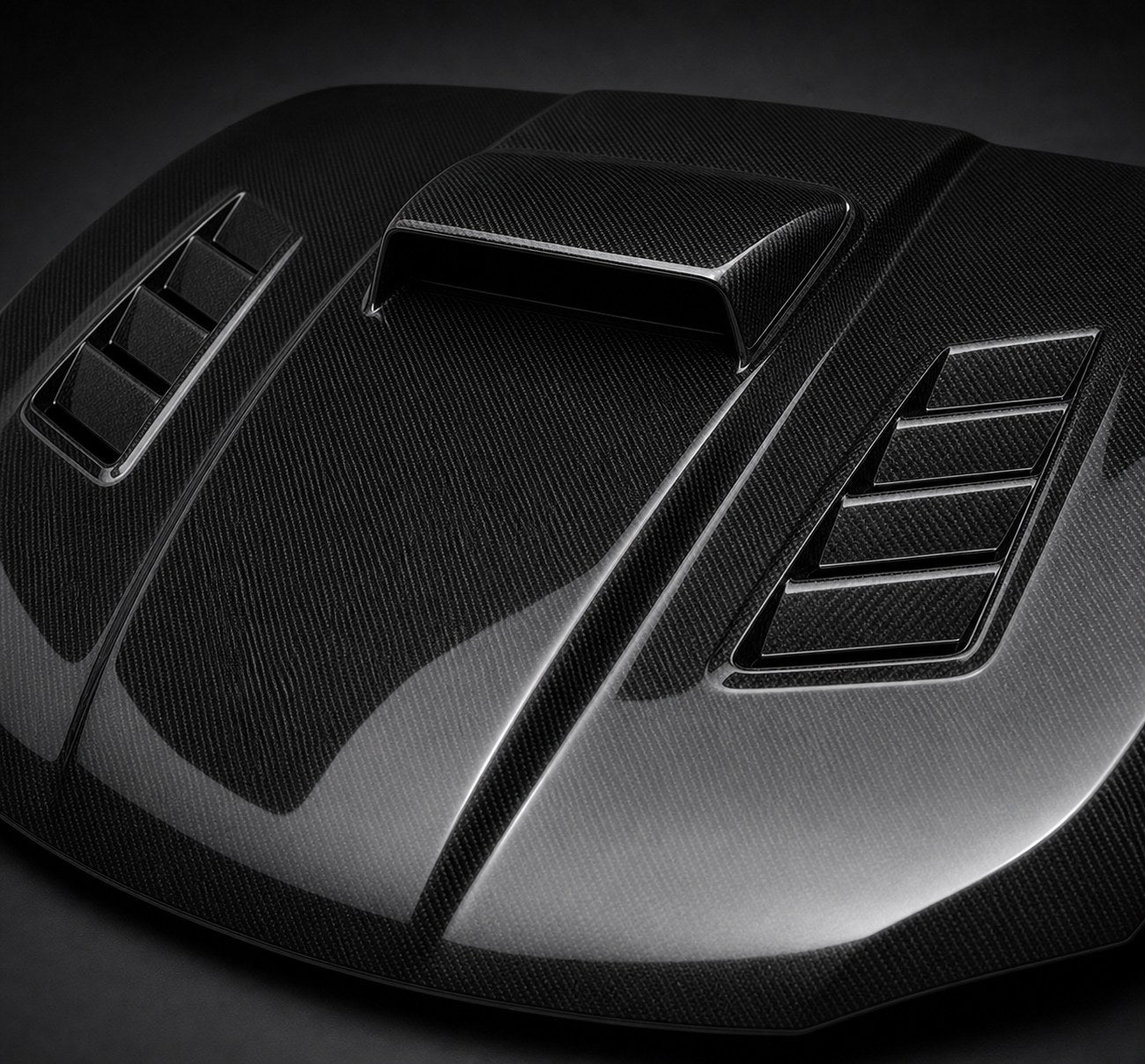 2006-2007 Subaru Impreza WRX/STI GD Carbon Fiber Hood - Detail closeup