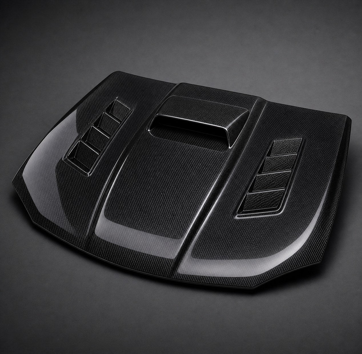 2006-2007 Subaru Impreza WRX/STI GD Carbon Fiber Hood - Alternate angle