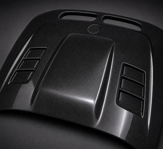 2000-2006 BMW X5 E53 Carbon Fiber Hood - Detail closeup