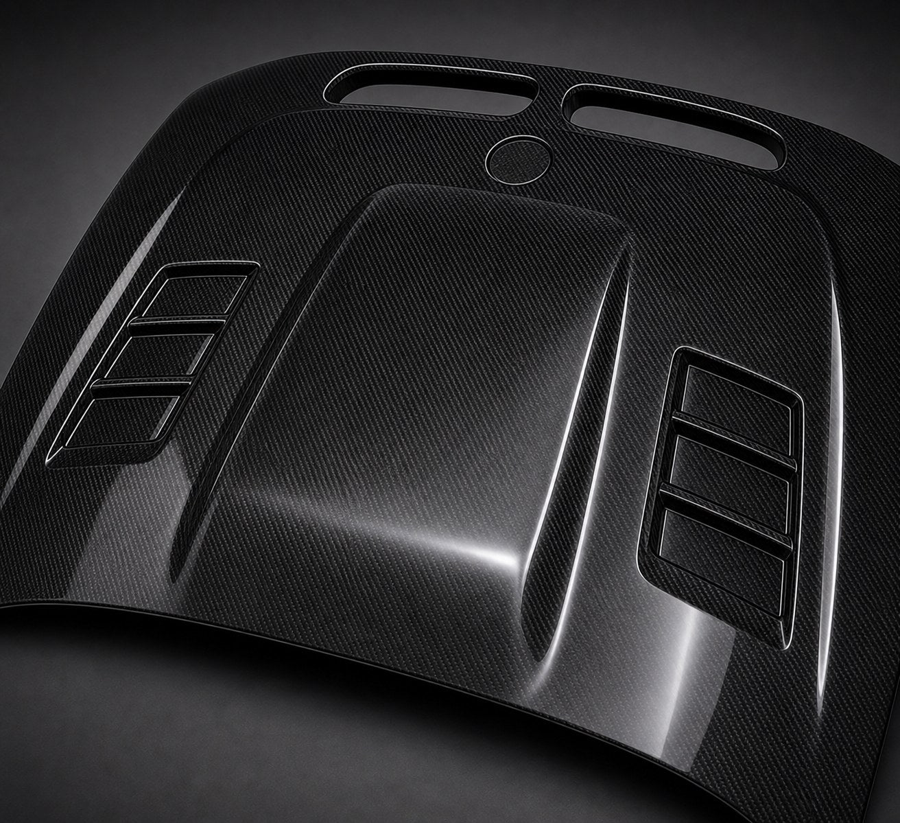 2000-2006 BMW X5 E53 Carbon Fiber Hood - Detail closeup