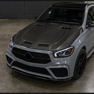 2020-2026 Mercedes-Benz GLE W167 Carbon Fiber Hood - Installed context