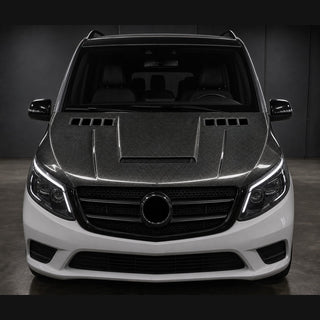 2015-2024 Mercedes-Benz V-Class / Vito W447 Carbon Fiber Hood - Installed context