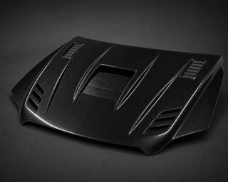 2008-2015 Mitsubishi Lancer Evolution X CZ4A Carbon Fiber Hood - Alternate angle
