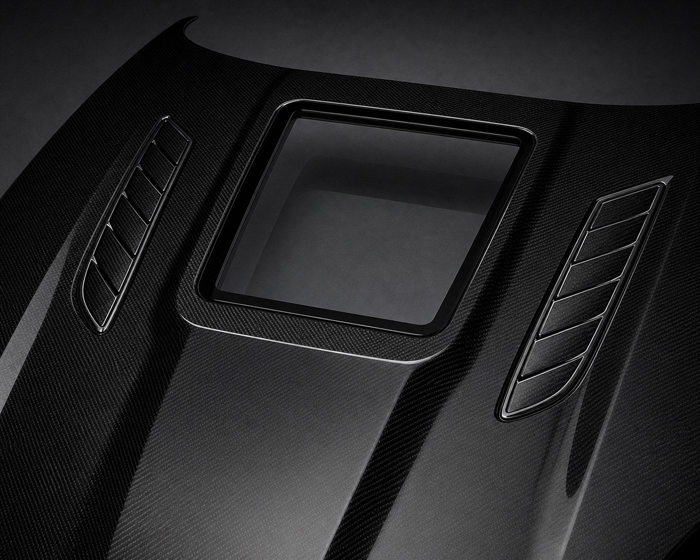 2014-2024 Jaguar F-Type X152 Carbon Fiber Hood - Detail closeup
