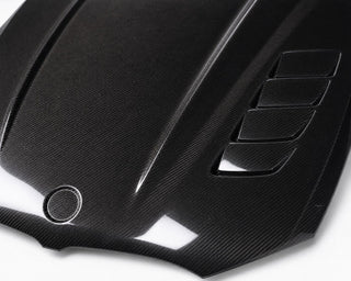 2019-2026 BMW 3 Series G20/G28 Double-Sided Carbon Fiber Hood - Detail closeup