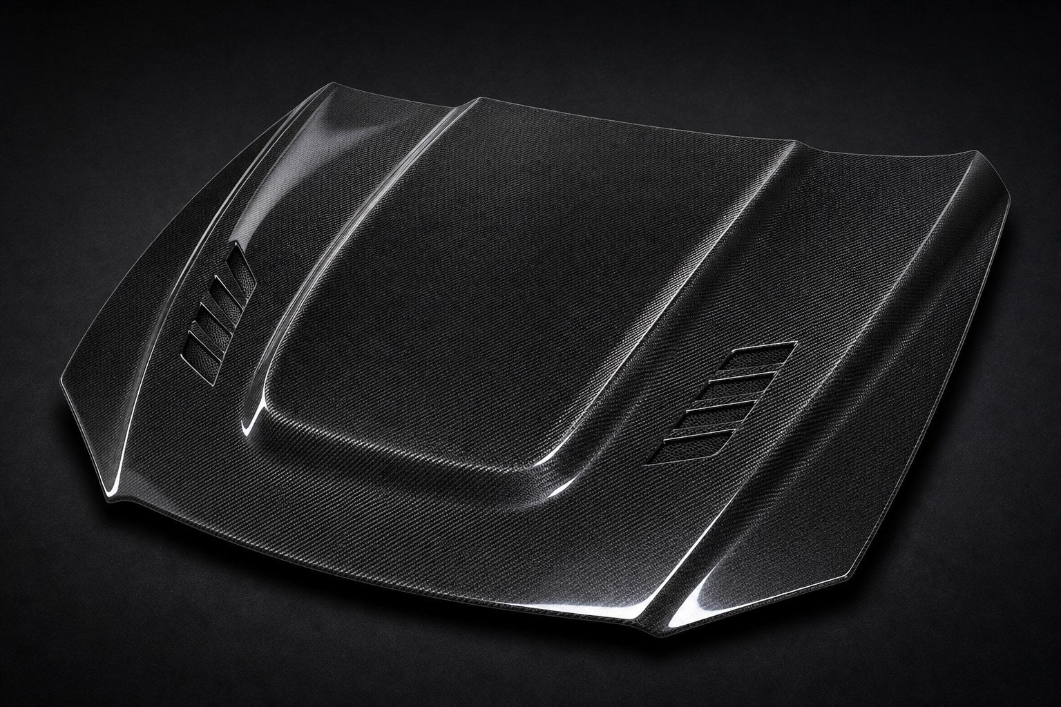 2015-2018 Porsche Cayenne 958.2 Carbon Fiber Hood - Alternate angle