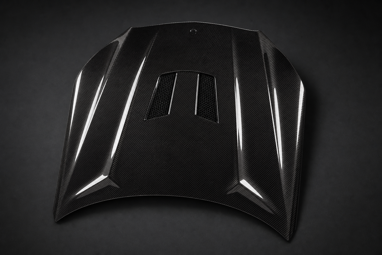 2014-2016 Mercedes-Benz E-Class W212 Facelift Vented Carbon Fiber Hood - Hero product