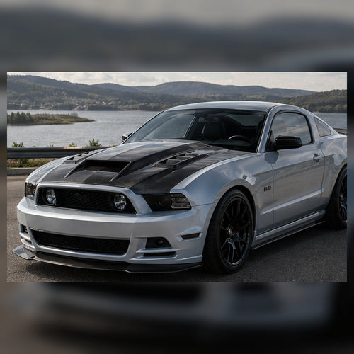 [CPIMG-BATCH:2010-2014-mustang-s197-carbon-fiber-hood-b1phe8--01] 2010-2014 Mustang S197 Carbon Fiber Hood Installed hero
