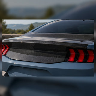 2024-2026 Ford Mustang S650 Carbon Fiber Decklid - Installed context