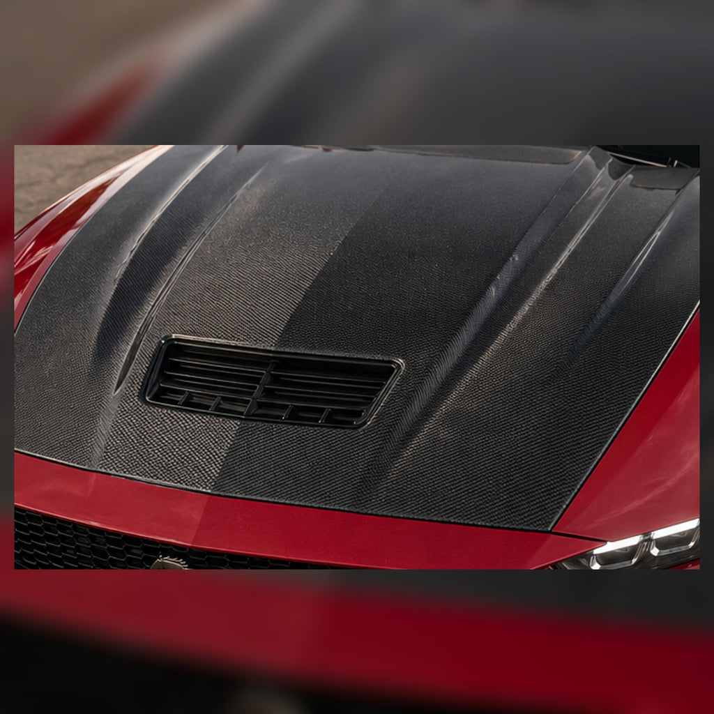 2024-2025 Mustang S650 Carbon Fiber Hood