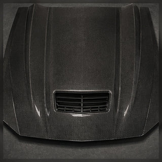2024-2026 Ford Mustang S650 Performance Vented Carbon Fiber Hood - Alternate angle