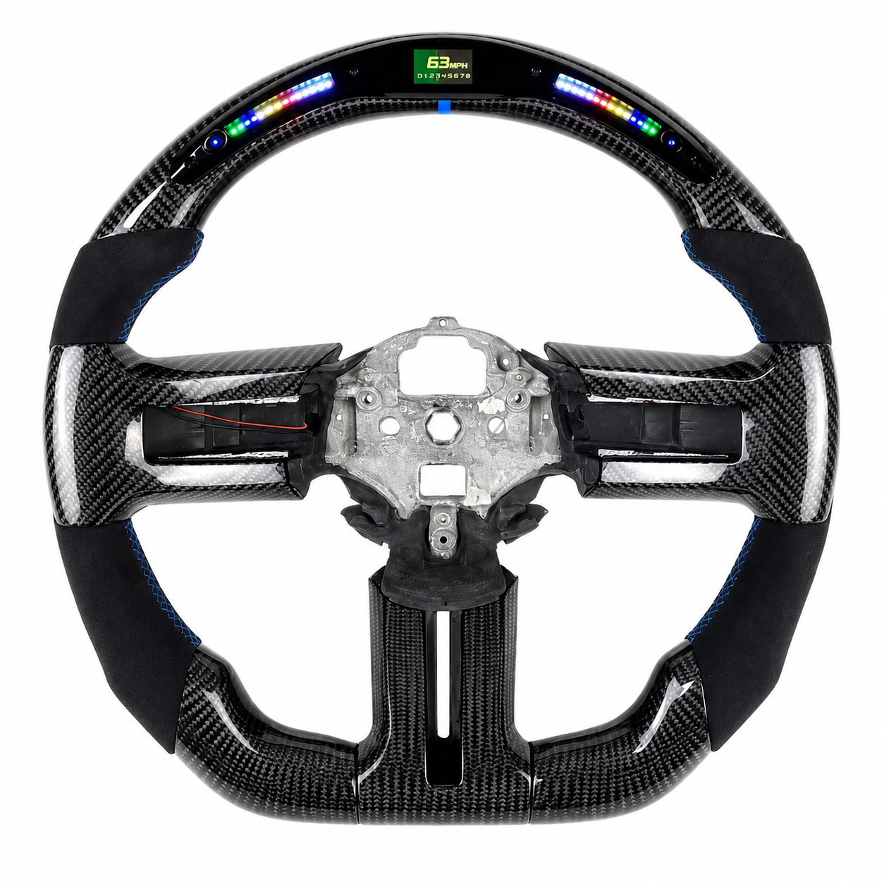 2013-2016 Infiniti G37/Q50/Q60 Purple Alcantara Carbon Fiber Steering Wheel