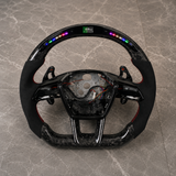 2023-2026 Ford Mustang S650 GT500 EcoBoost Sport LED Carbon Fiber Steering Wheel
