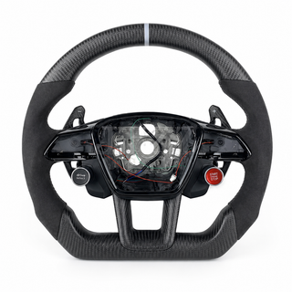 2018-2024 Audi A6/S6/RS6/A7/S7/RS7 C8 Alcantara Carbon Fiber Steering Wheel
