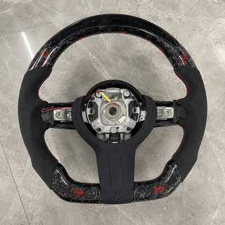 2010-2021 BMW F20/F21/F22/F30/F31/F32/F33 Red LED Carbon Fiber Steering Wheel