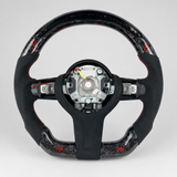 2010-2021 BMW F20/F21/F22/F30/F31/F32/F33 Red LED Carbon Fiber Steering Wheel