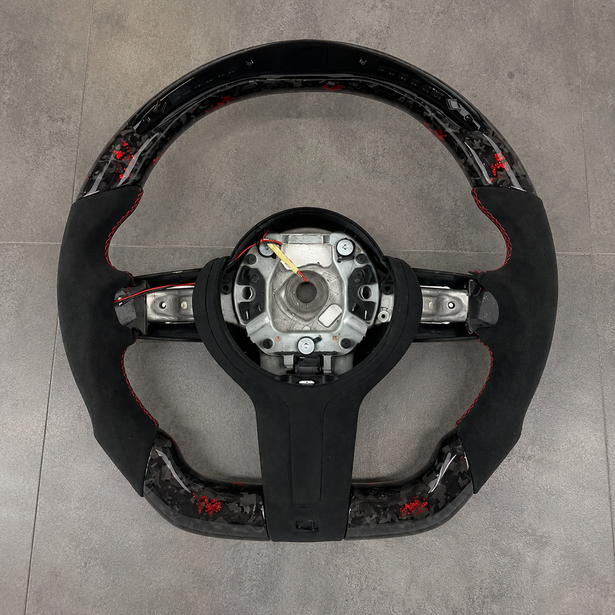 2010-2021 BMW F20/F21/F22/F30/F31/F32/F33 Red LED Carbon Fiber Steering Wheel