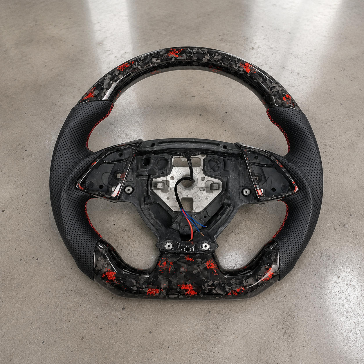 2016 Chevrolet Camaro/Corvette C7 Leather Forged Carbon Fiber Steering Wheel