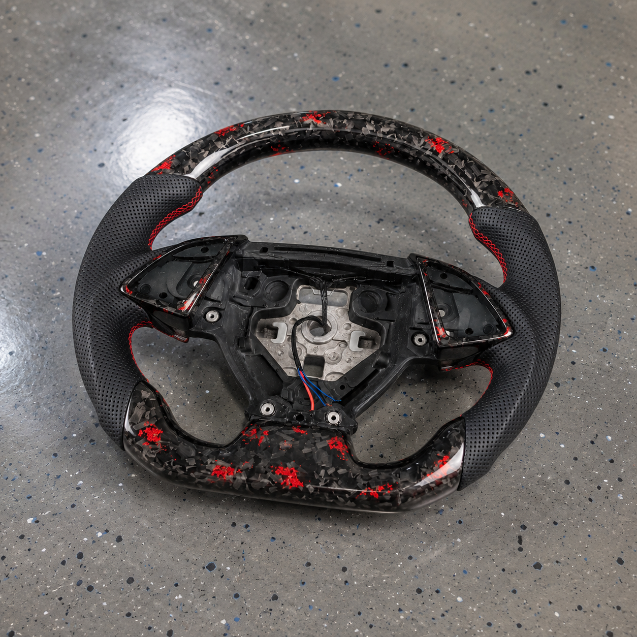 2016 Chevrolet Camaro/Corvette C7 Leather Forged Carbon Fiber Steering Wheel