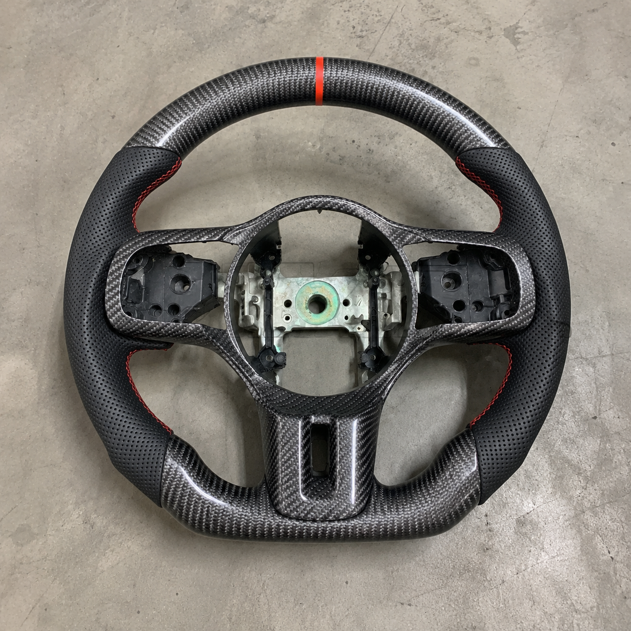 2008-2012 Mitsubishi Lancer Evolution X Sport Carbon Fiber Steering Wheel