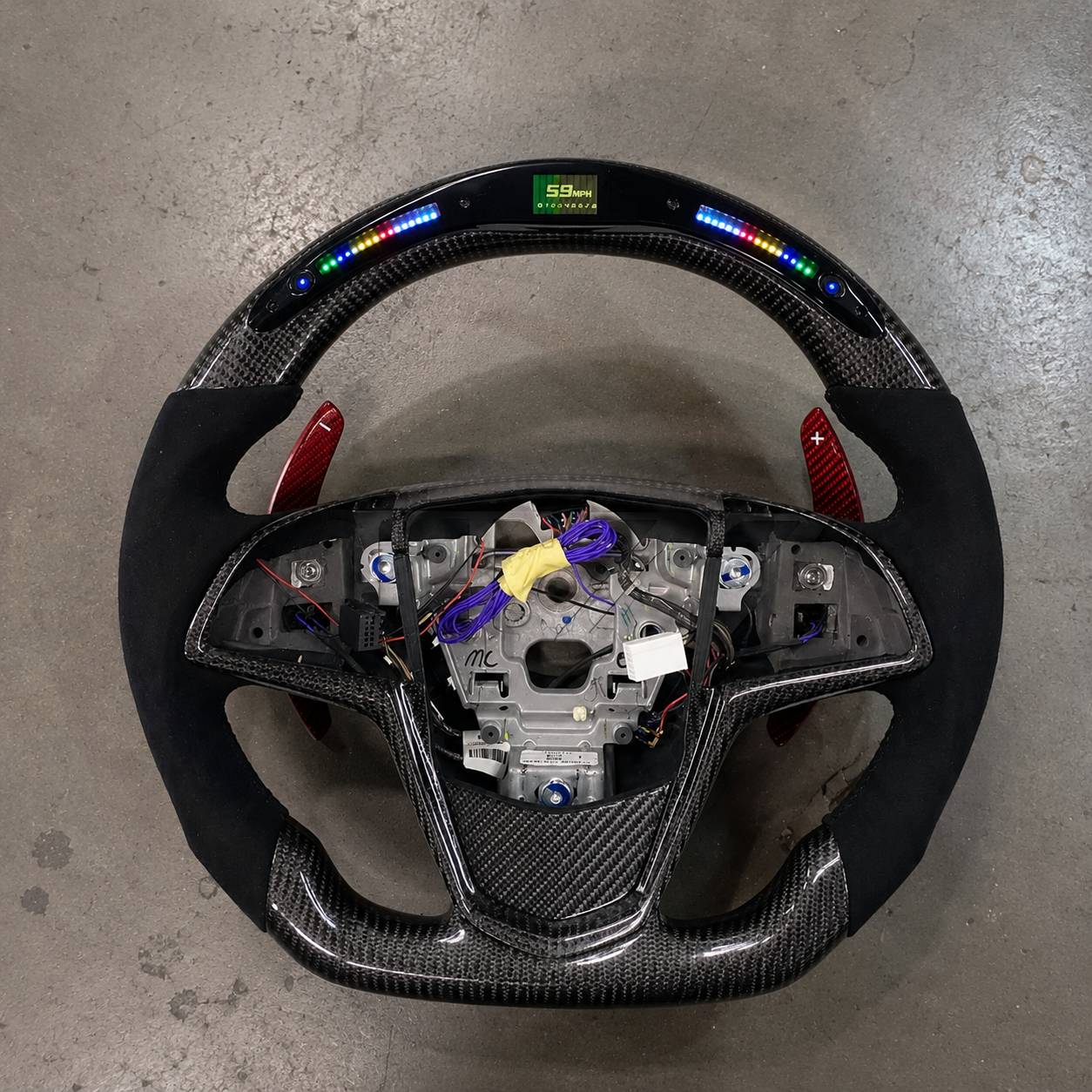 2013-2016 Cadillac ATS-V/CTS-V Sport LED Carbon Fiber Steering Wheel