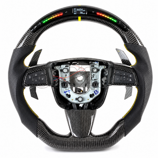 2009-2010 Cadillac CTS-V Sport LED Carbon Fiber Steering Wheel w/ Shift Paddles