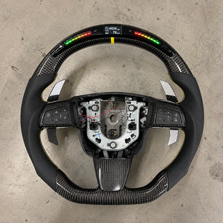 2009-2010 Cadillac CTS-V Sport LED Carbon Fiber Steering Wheel w/ Shift Paddles