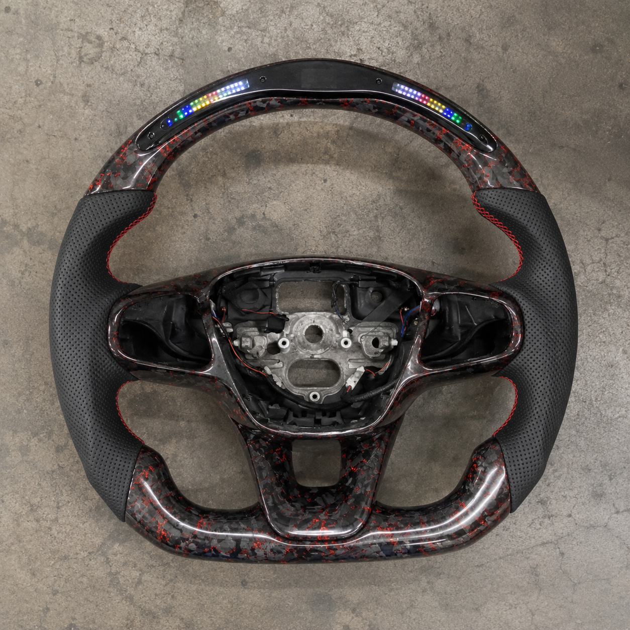 2011-2017 Ford Focus MK4 ST/RS LED Carbon Fiber Steering Wheel