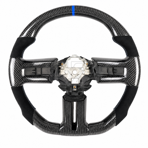 2006-2009 Ford Mustang GT/Shelby GT350/GT500 Leather Carbon Fiber Steering Wheel