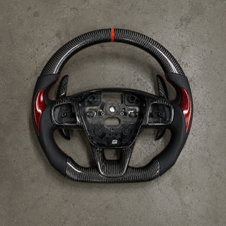2015-2019 Ford Focus MK4 ST/RS Carbon Fiber Steering Wheel with Shift Paddles