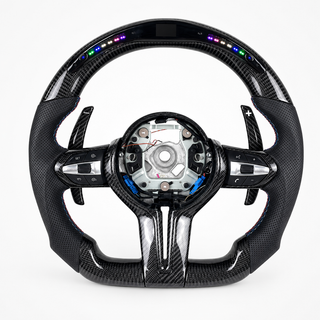 2010-2021 BMW F20/F21/F22/F30/F31/F32/F33 Blue LED Carbon Fiber Steering Wheel