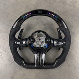2010-2021 BMW F20/F21/F22/F30/F31/F32/F33 Blue LED Carbon Fiber Steering Wheel