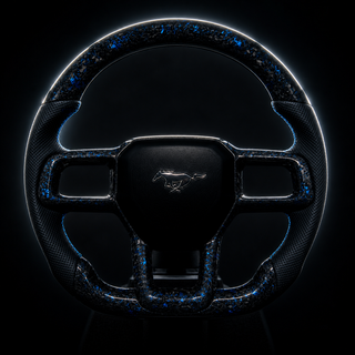 2024-2026 Ford Mustang S650 Carbon Fiber Steering Wheel - Installed context