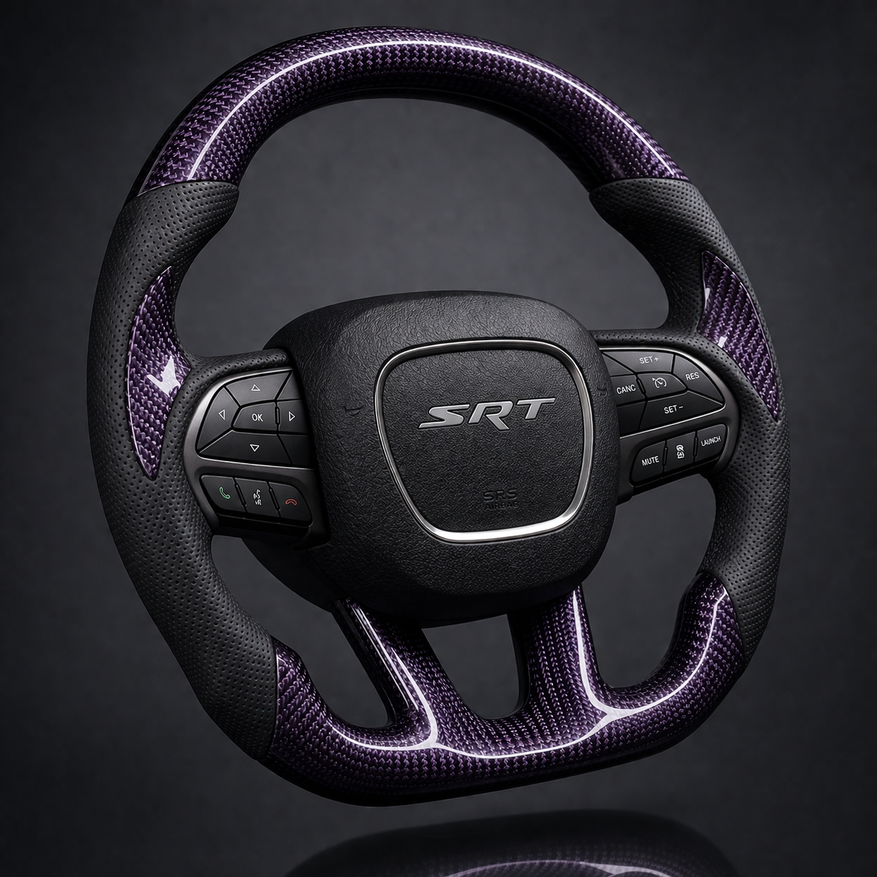 2015-2023 Dodge and Jeep SRT Carbon Fiber Steering Wheel