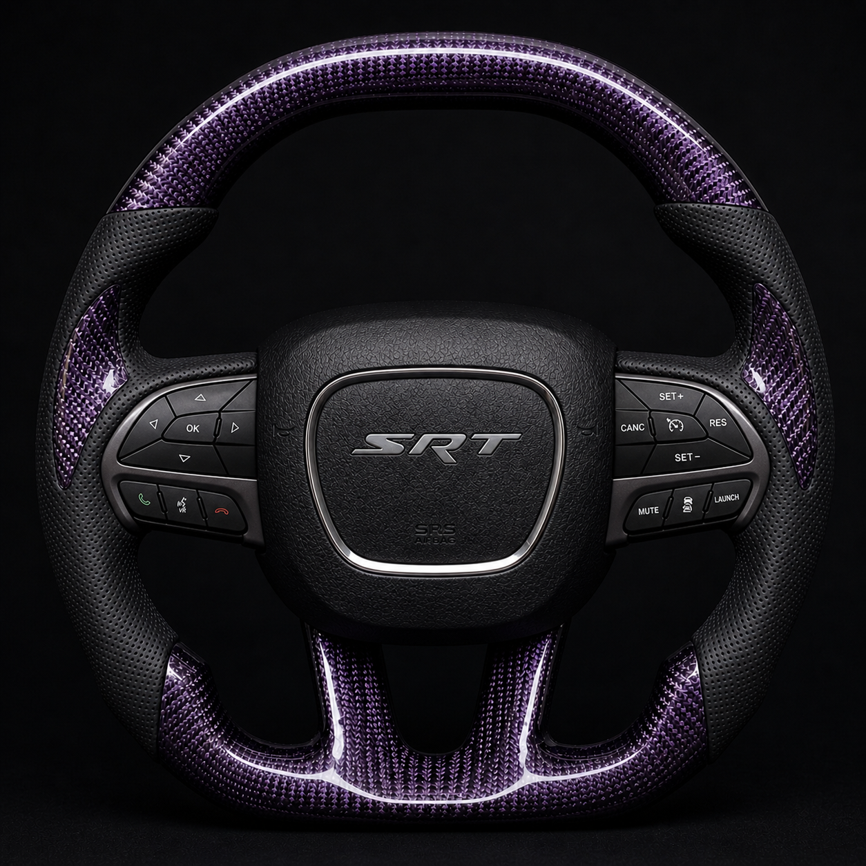 2015-2023 Dodge and Jeep SRT Carbon Fiber Steering Wheel