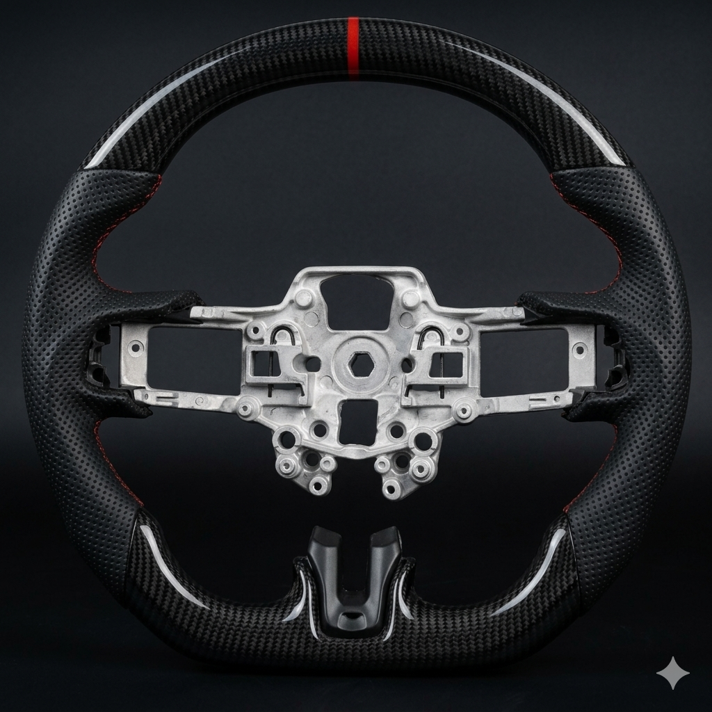 2018-2023 Mustang S550 Carbon Fiber Steering Wheel