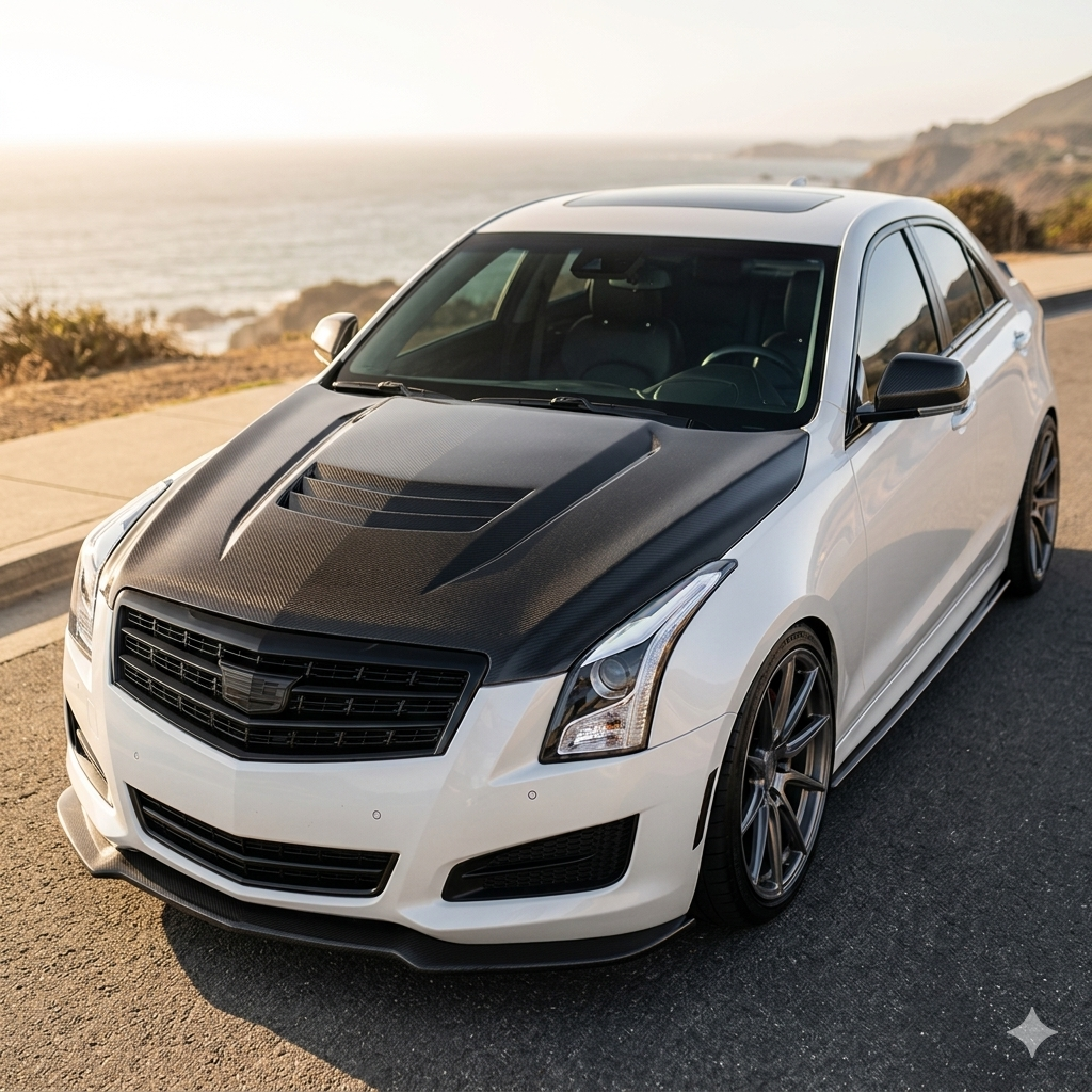 2014-2019 Cadillac ATS Carbon Fiber Hood