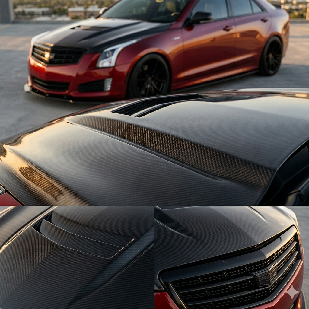 2014 Cadillac ATS Carbon Fiber Hood