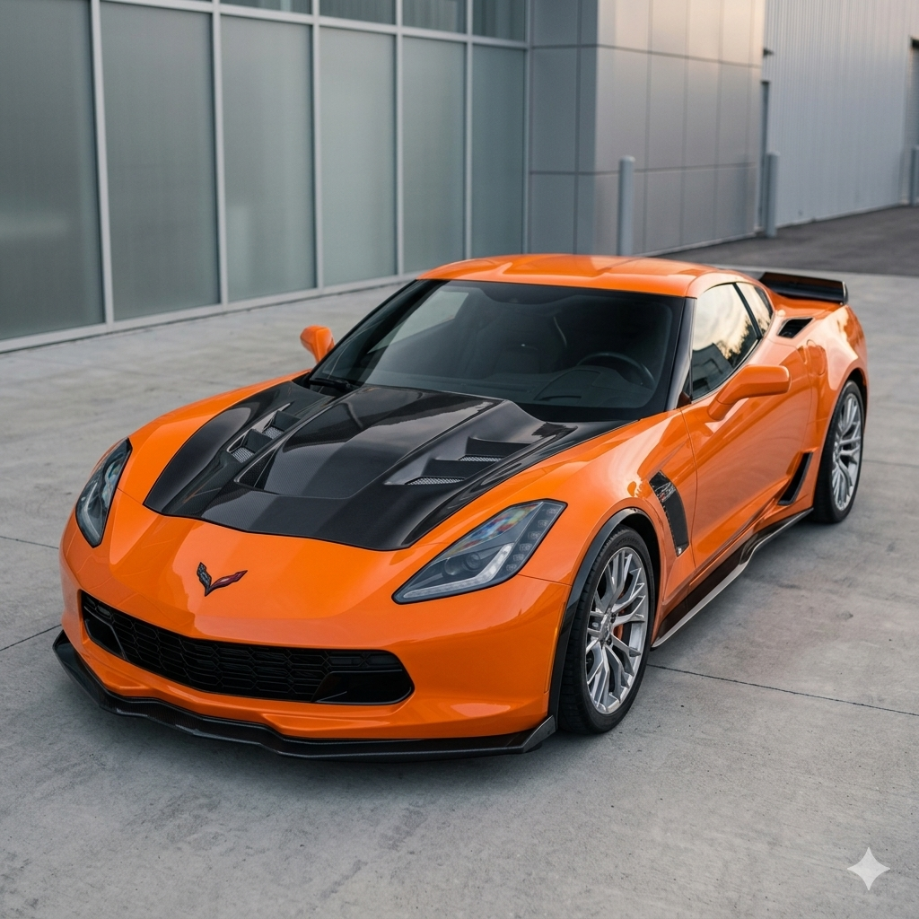 2014-2019 Corvette C6/C7 Carbon Fiber Hood