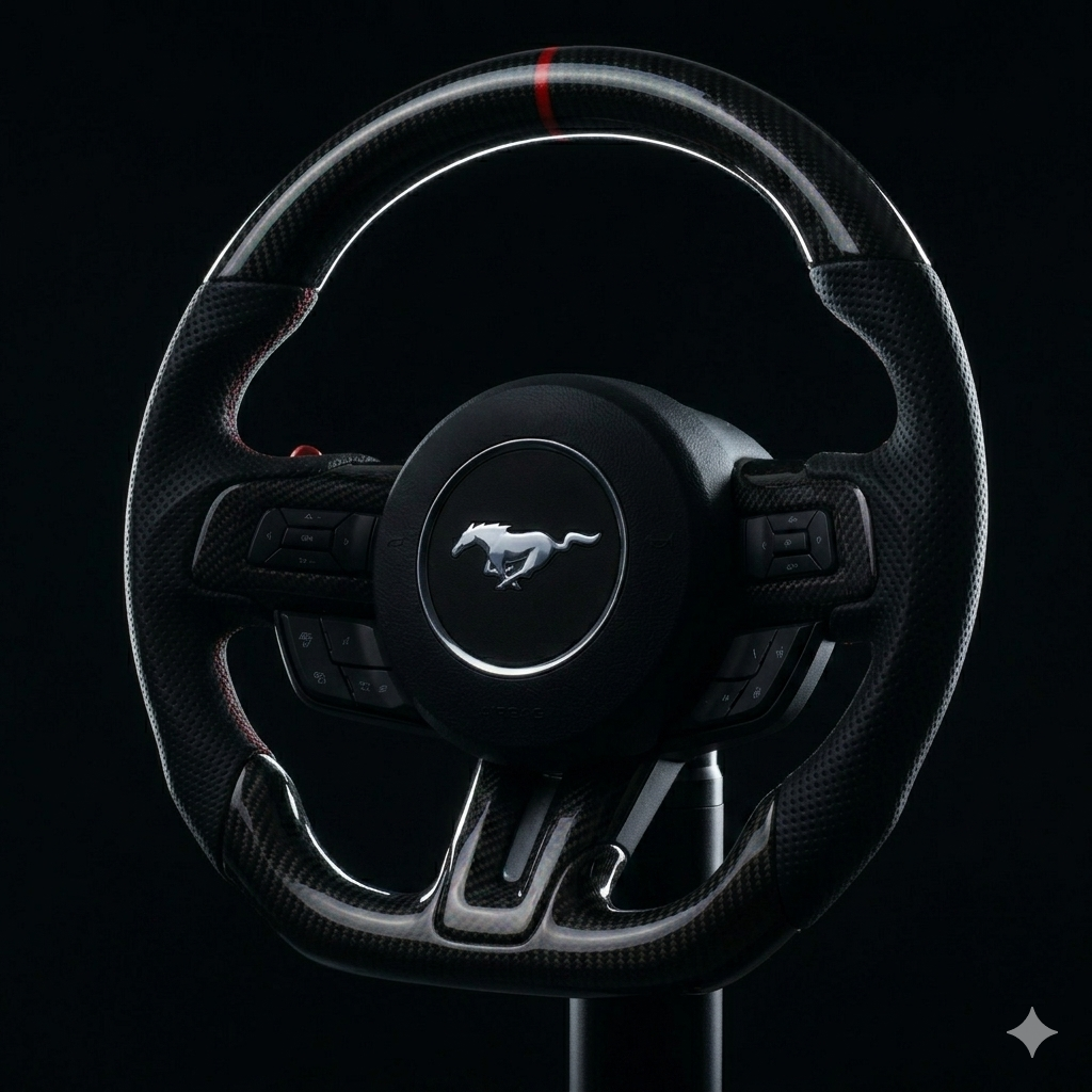 2018-2023 Mustang S550 Carbon Fiber Steering Wheel