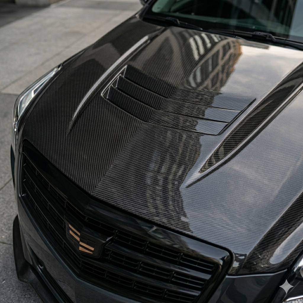 2014-2019 Cadillac ATS Carbon Fiber Hood