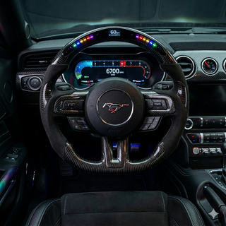 2018-2023 Ford Mustang S550 LED Carbon Fiber Steering Wheel - Hero product