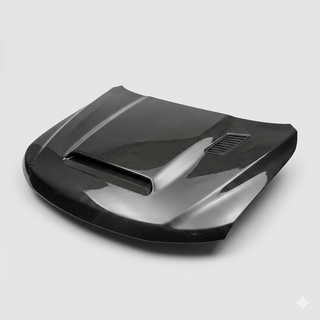 2014-2021 Jeep Grand Cherokee WK2 Trackhawk Style Carbon Fiber Hood - Alternate angle