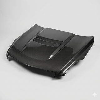2013-2019 Cadillac ATS Vented Carbon Fiber Hood - Alternate angle