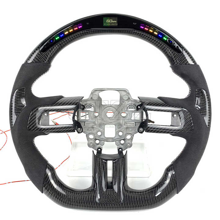 2018-2023 Mustang S550 LED Carbon Fiber Steering Wheel product reference image